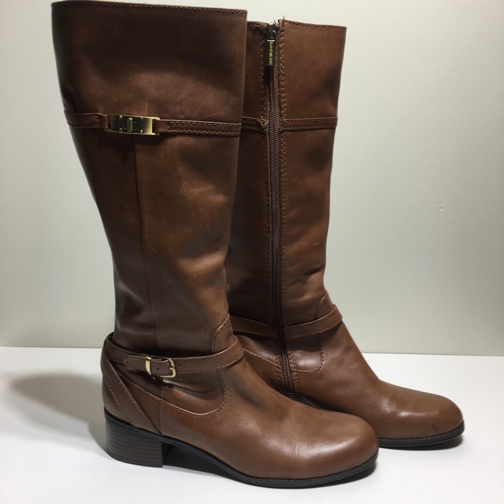 Bandalino Brown Leather Boots Size 9